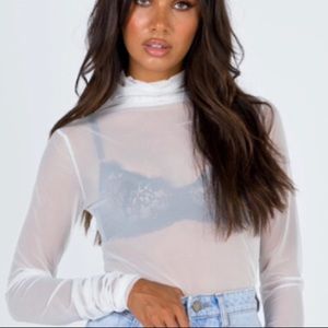 Princess polly see thru top